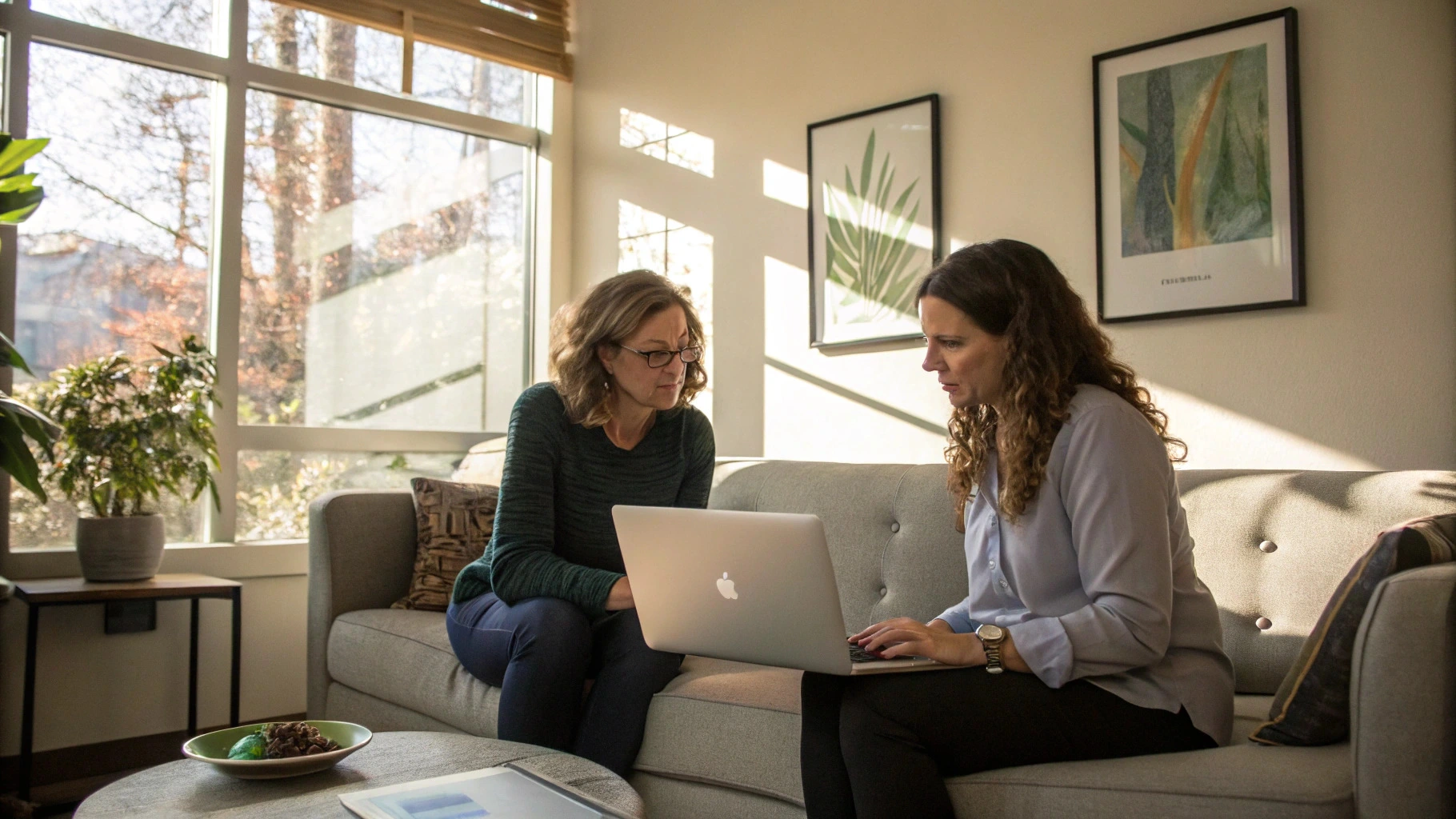 Therapist reviewing client Smarter Thought Records